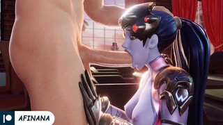 Widowmaker Hard Fuck with Huge Cock Until Cum