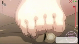 Enfermera me masturba con los pies