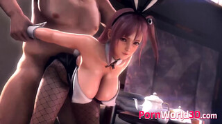 3D Hentai Gentle Babes With Perfect Body Gets Hard Fuck And Creampied