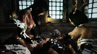 skyrim spider queen and Spriggan girl 3p porn