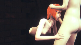 Ben 10 Hentai - Gwen sucking dick & threesome