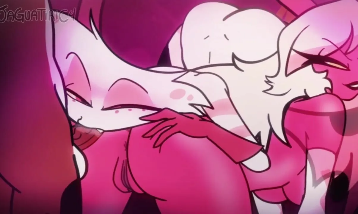 Angel x oc x verosika FFM orgy bitch mommy hazbin hotel helluva boss femboy  trap