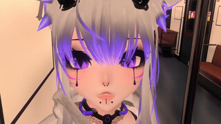 Hot cat girl got fucked hard and creampied on a public train