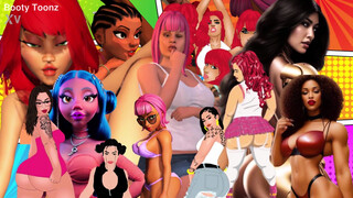 Watch pornstars become big ass bubble butt animated porn vixens