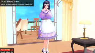 A tean girl with blue hair gave me a ASMR