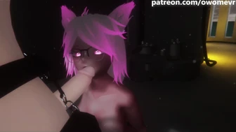 Horny Catgirl makes you cum for Christmas - JOI POV VRChat ERP