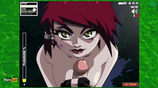 Motoqueira gótica dando sugada - Flashando