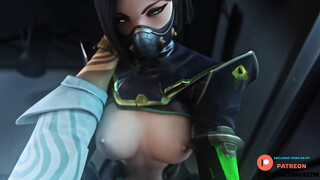 Viper Valorant Fucked Hard In The Hallway - Blender Valorant Exclusive Hentai 4K 60 FPS