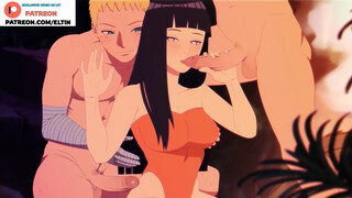 HINATA DO JUICY BLOWJOB NARUTO ON THE BEACH - HOTTEST NARUTO HENTAI 4K 60FPS