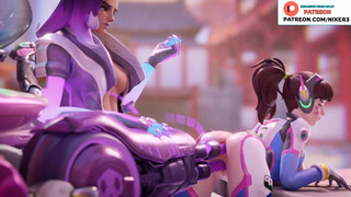 SOBRA FUCK D.VA BY SEX MACHINE - BEST OVERWETCH HENTAI 4K 60FPS!