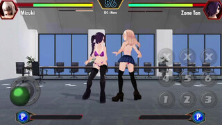Mizuki vs Zone tan sexy fight