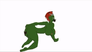 Busty orc milf gets fucked by 2 bbcs