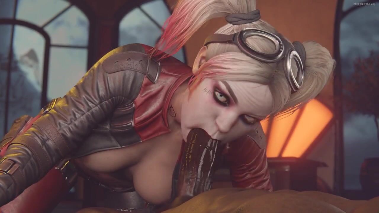 Harley Quinn Sucking A Big Black Cock - Quinn A.