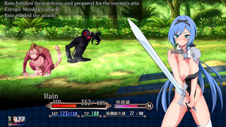 Nightmare knight - a sexy paladin junting monsters naked