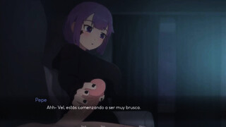 Me hace una paja mientras juega [ Juego Hentai Porno ]