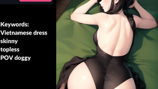 Hentai girls: Vietnamese dress