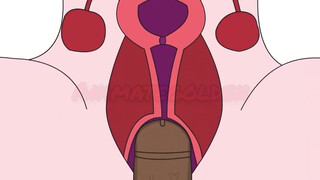 Verga grande cojiendo a mujer ( animacion )