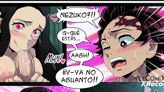 Nezuko wants all of Tanjiro's cum in her wet pussy