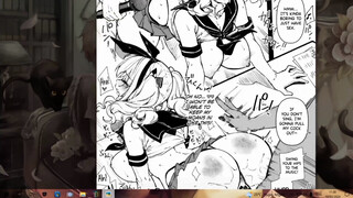 Heart-Broken Kashima and Sex in Karaoke Box - Porn Comics / Cosplay / Gloves / Stockings / Creampie