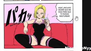 Krillin finally got to fuck number 18's tight pussy