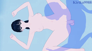 Asa Mitaka and I have intense sex in the bedroom. - Chainsaw Man Hentai