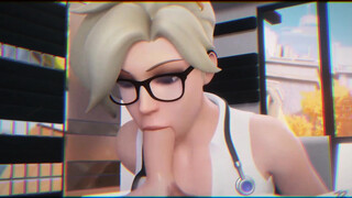 Super Blonde Girl From Overwatch Take Cum on Face!