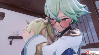 Genshin Impact - Futa incedent Lumine and Sucrose