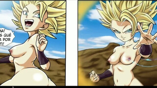 Caulifla Sucks Trunks' Huge Cock Until He Cums