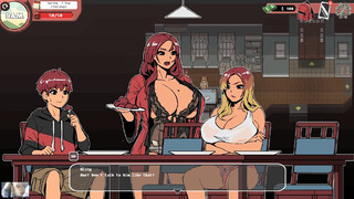 flirting with a busty 18 years blondie