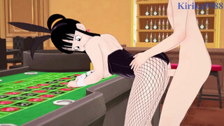 Chi-Chi and I have intense sex in the casino. - Dragon Ball Hentai