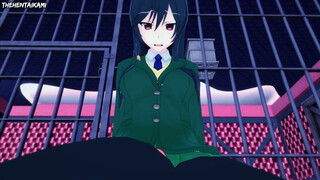 Yui Kashii from Hajimete No Gal Gives You A Footjob Hentai POV