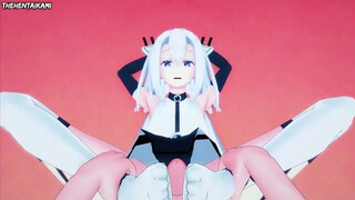 Militia from The Misfit of Demon King Academy Gives You A Footjob Hentai POV