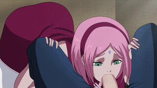 Poniendo Bajo un Genjutsu a Sakura para que nos de Una Mamada - Sarada Rising
