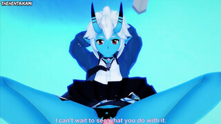 Aokoku from Zenless Zone Zero Gives You A Footjob Hentai POV