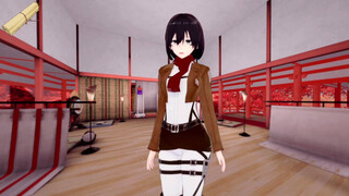 Fucking and Stripping the Beautiful Mikasa Ackerman - Jump Harem