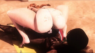 Beach Babe Harley Fucks Hung Stud