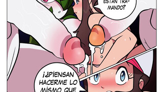 Serena y Liza follan con pokemones