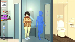 【H GAME】WINTER～田舎の性活♡Hドットアニメーション⑥ 背面騎乗位