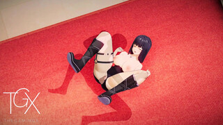 Anime Hentai Game Gaming Hinata Hyuga netorare fucks with lots of sex in various positions and Blowjob Naruto