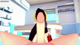 Misa Amane from Demise Note Gives You A Footjob Hentai POV