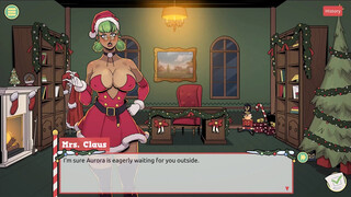 Claus' Secret Surprise [ XMAS HENTAI Game ] Ep.3 Mrs santa tease us with her underskirt ANAL plug !