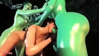 Futa3Dx - Tomb Raider Gets Spitroast & Train Fucked Rough By Naughty Filthy Cave Trolls