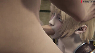 Winning a battle with the tongue to Sophitia of Soul Calibur 6 - FKing3-D Chapter 3 - Full 1Hr Movie on Sheer & PTRN: Fantasyking3