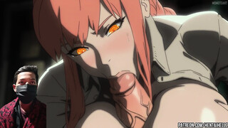 Chainsaw Man Hentai Makima Cums From Pussy Fucking 2D Animation `REACTION VIDEO`