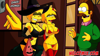 Halloween Night With Sex And Orgy! The Simptoons