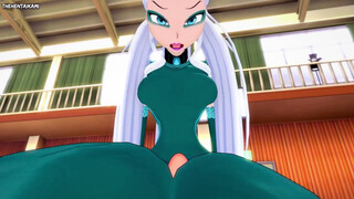 Icy from Winx Pub Works Out With a Foot wank! Manga porn POINT OF VIEW