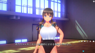 【#03夏のサカり(体験版)実況】新体操部の爆乳J○が背後からおっぱい揉みまくられて・・(３DCGエロゲ―。anime porn game)