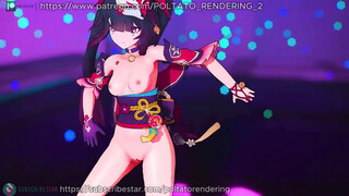 【MMD 崩壊：スターレイル】《Glisten (花火)》~《ヒビカセ / Hibikase》