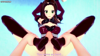 POINT OF VIEW Anime porn Feetjob from Dorothea from Fire Emblem